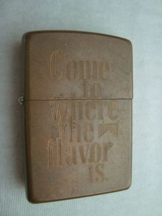 Zippo Rare Copper Marlboro Lighter 2003 (f 03) 133