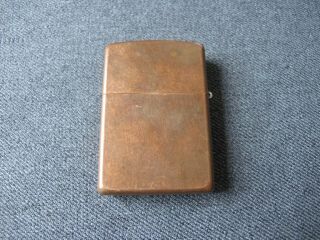 Unfired Blend No.  27 Marlboro Zippo Solid Copper Lighter 2003 Great Patina