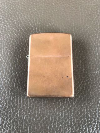 Zippo Copper Lighter D 2003 Un - Fired