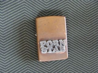 Rare Copper Zippo Lighter Porn Star