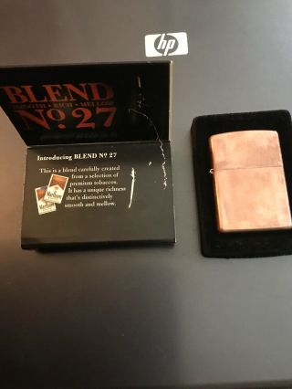 Zippo Cigarette Lighter Copper 03 Collectible