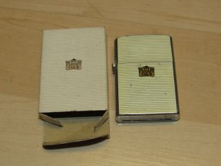 Vintage Castle Symbol Kent Cigarette Lighter Hadson Japan Unlit
