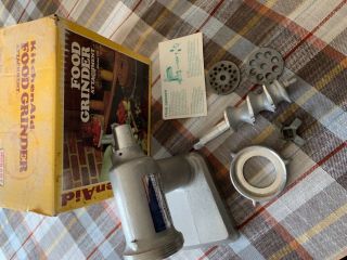 Kitchenaid Vintage Food Chopper Meat Grinder Attachment Hobart - Fg Metal Rare