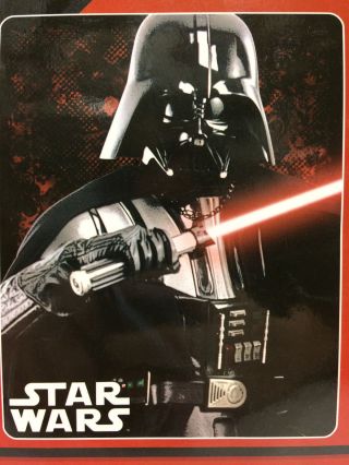 Star Wars Darth Vader Red Lightsaber Silk Touch Throw Blanket Warm