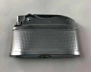 Hadson Gas Pocket Lighter Made In Japan Small Silver Antique Vintage Collectible