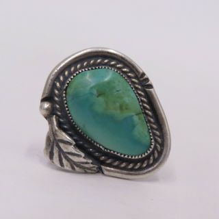 Un - Stamped Sterling Silver Turquoise Ring
