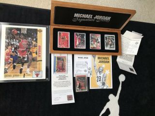 1992 Michael Jordan Uda Auto Ceramic Signature Set 350/1000,  87/88 Fleer/jumbo