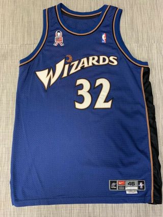 Richard “rip” Hamilton Game Worn Wash Wizards Photo - Matched Nike Pro Cut Jersey