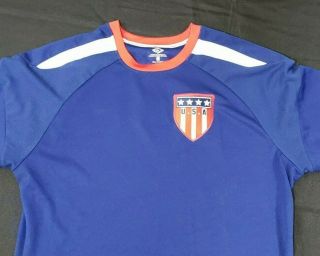 Umbro World League Usa Classic Style Soccer Jersey Men Size L Blue White Red
