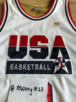 Michael Jordan Team Usa Jersey 9 White/red/blue Mens Size Medium