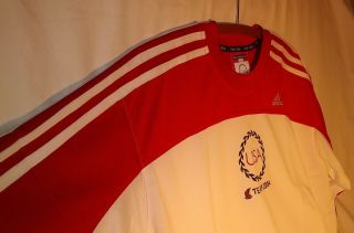 Adidas Climacool White/red Mens Large 2004 Olympic Team Usa Mesh Jersey