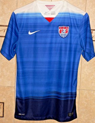 Nike Usa National Team 2015 - 16 Away Jersey - Blue/white/red Adults Small Size