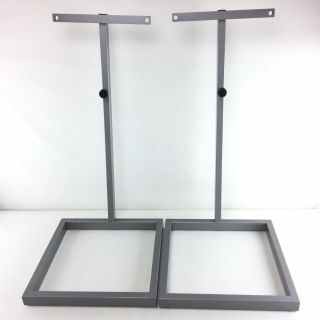 Rare Bang Olufsen Speaker Stands Beovox S45 Silver Steel Floating Fast Ship R02