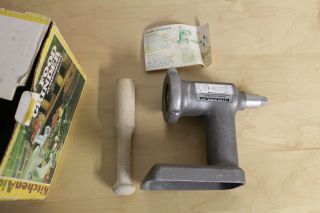 Kitchenaid Vintage Food Chopper Meat Grinder Attachment Hobart - Metal Rare