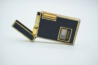 Hadson Lighter Clock Fantasy Cigarette Vintage Gas Butane Rare Lcd Gold Slim Old