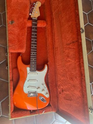 2002 Fender American Deluxe Stratocaster Usa Candy Orange Tangerine Rare W/ohsc
